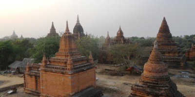 Vue du haut d'une pagode
